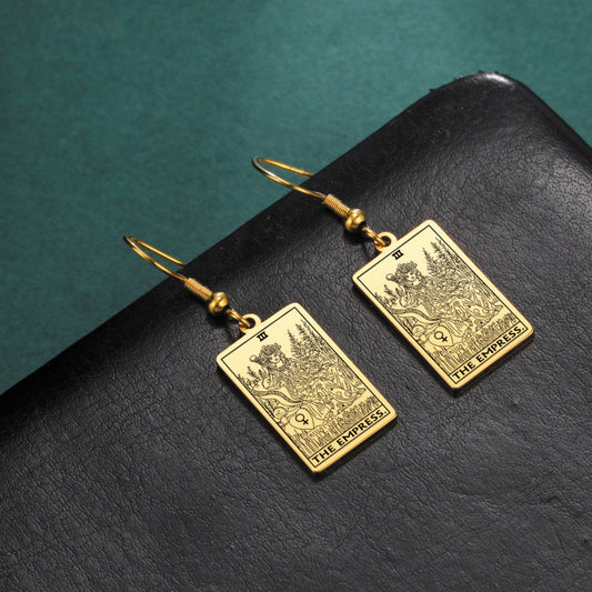 Classic Retro Tarot Series Personality Fashion Earrings