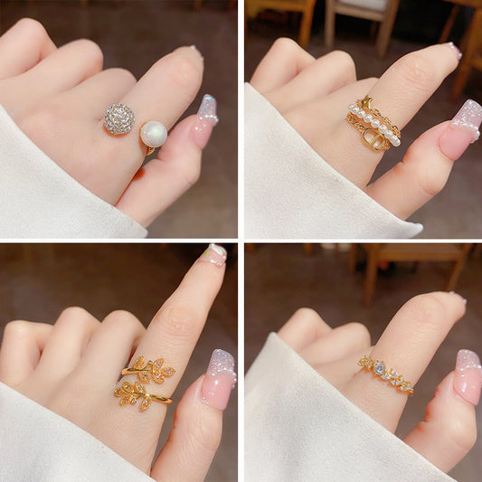 Niche High Sense Index Finger Opening Rings