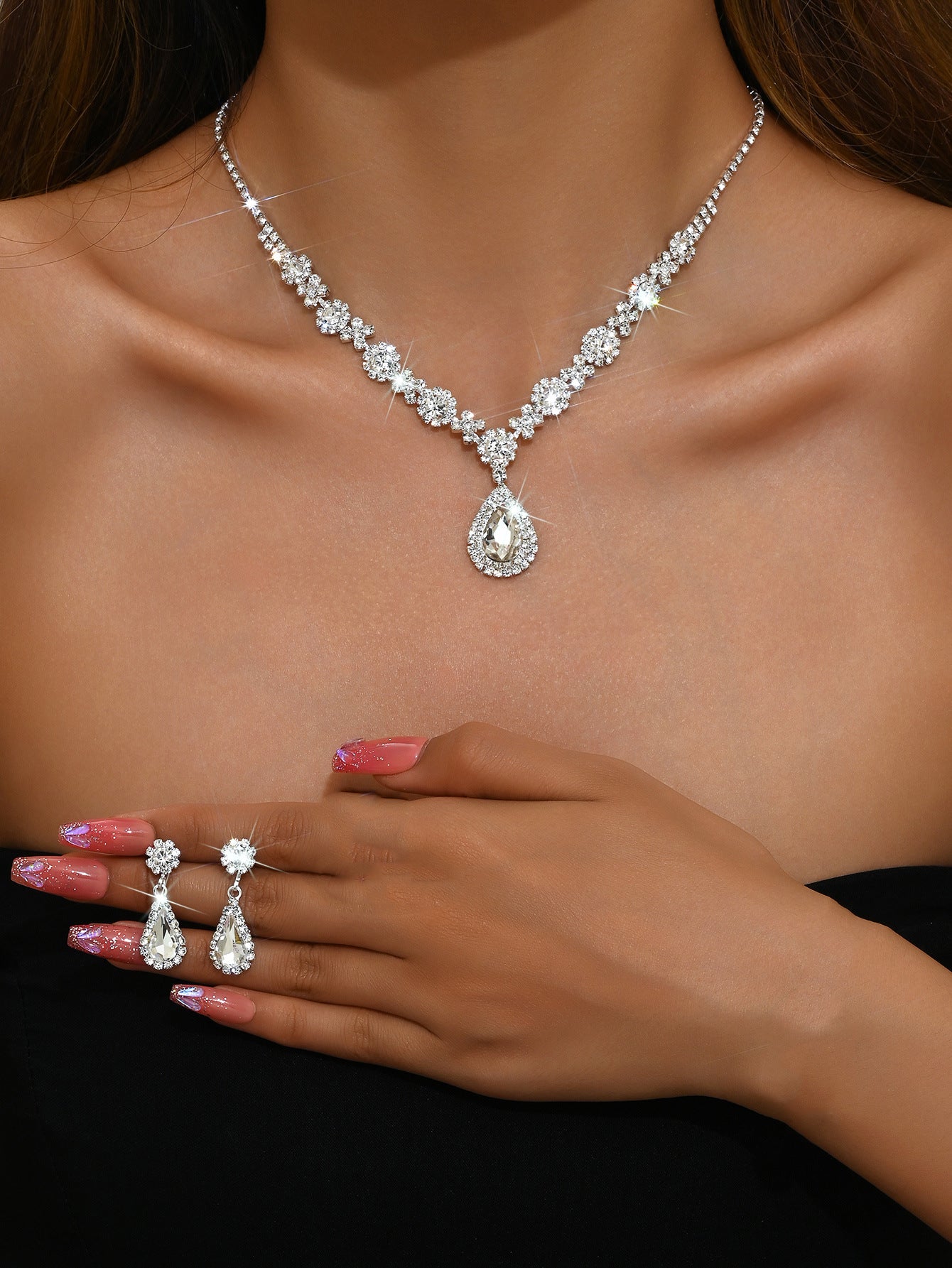 Special Price Fashion High-grade Crystal Gem Necklaces