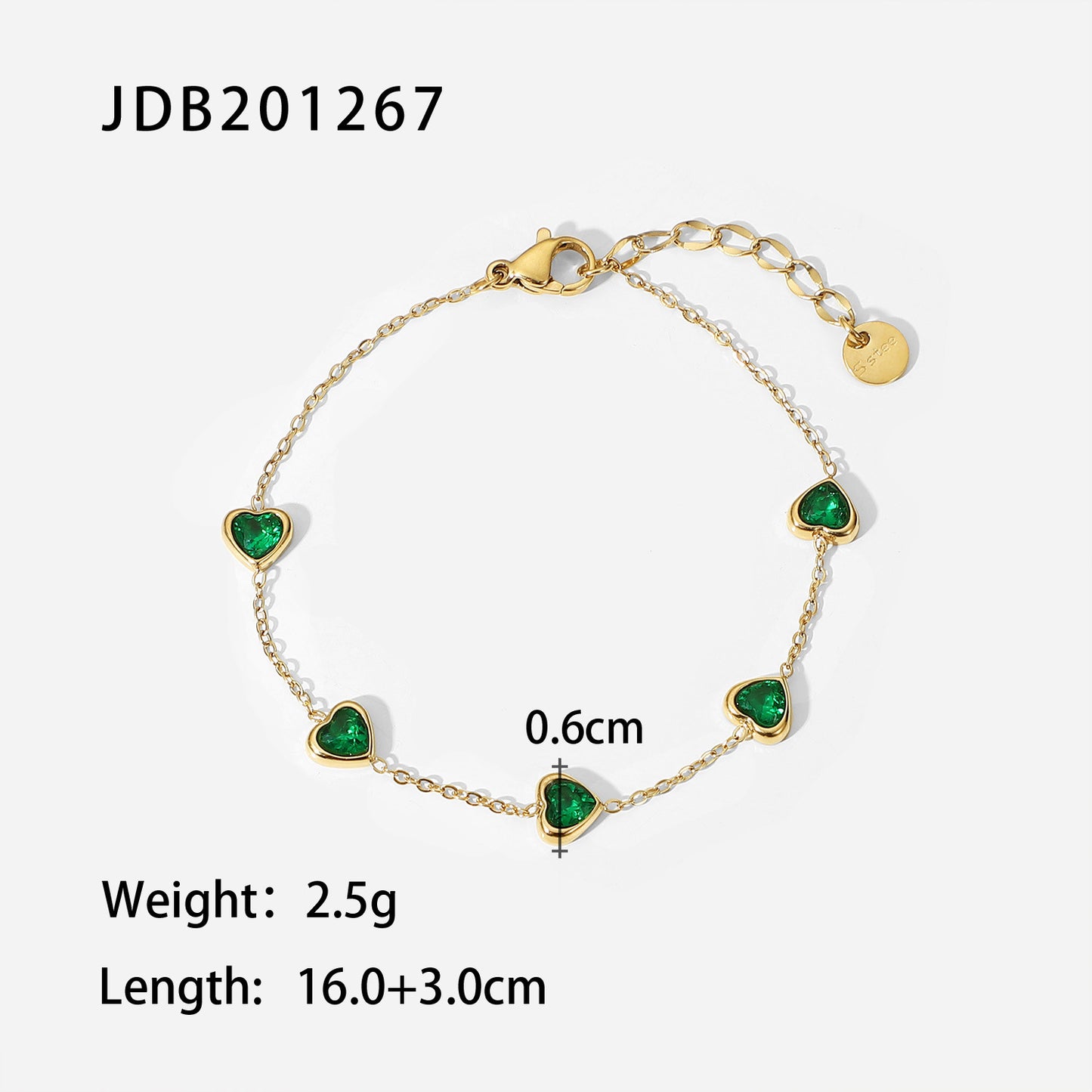 Green Design High-grade Light Luxury Titanium Bracelets