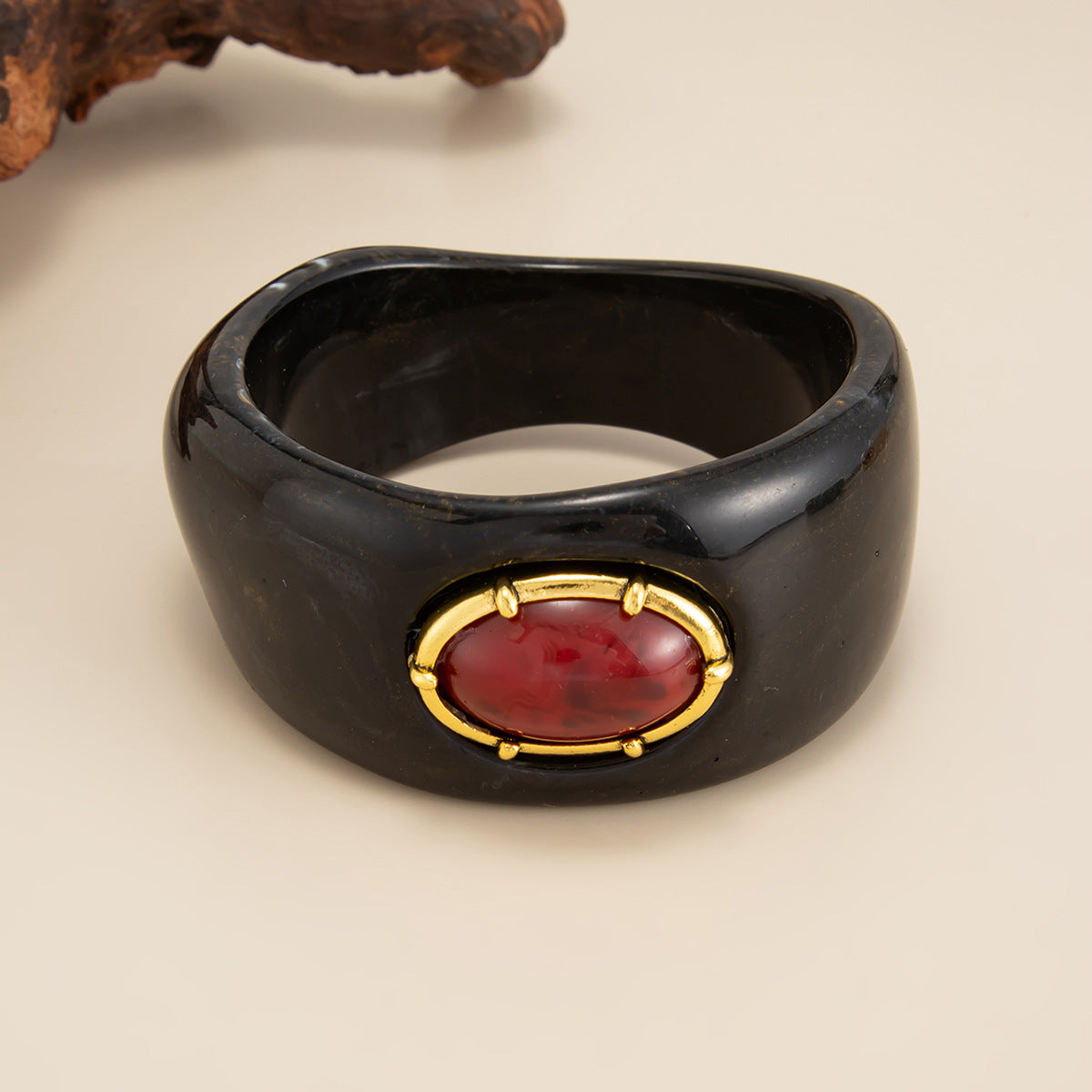 Bohemian Style Inlaid Gemstone Resin Personality Blooming Bracelets