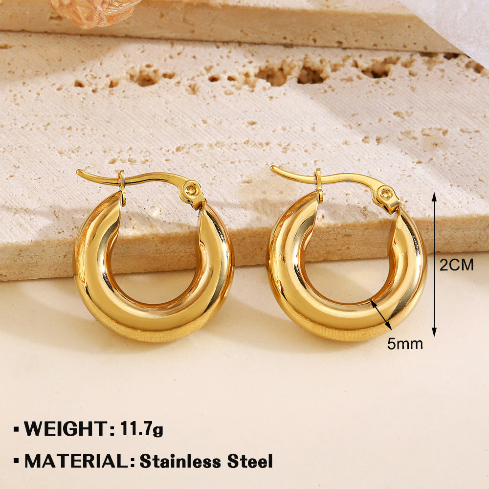 Women's Steel For French Retro Popular Simplicity Earrings