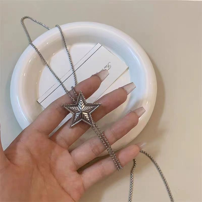 Women's Pentagram Stainless Steel For Light Luxury Necklaces