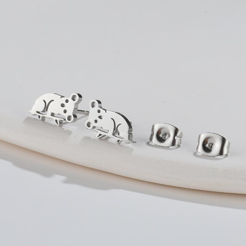 Stainless Steel Zodiac Animal Fashion Pig Rings