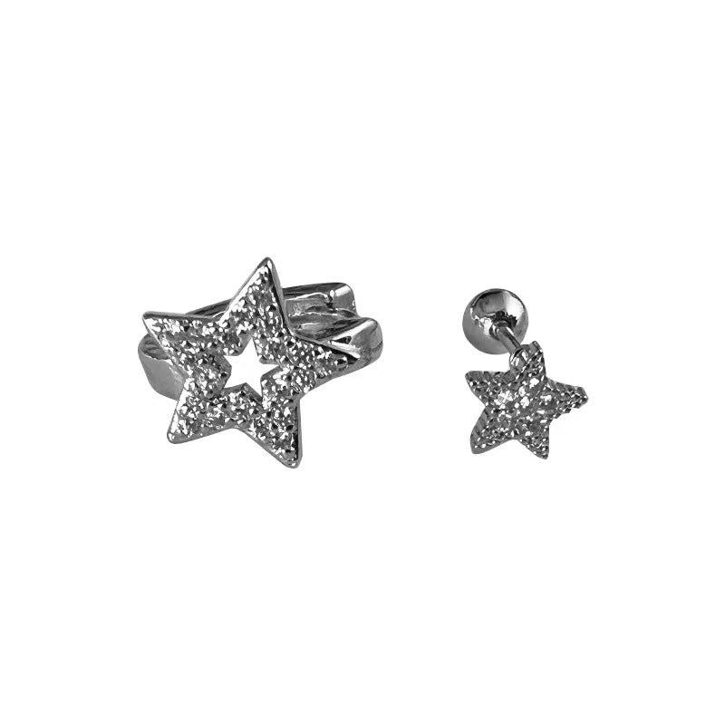 Women's Five-pointed Star Collection Ear Niche Temperamental Earrings