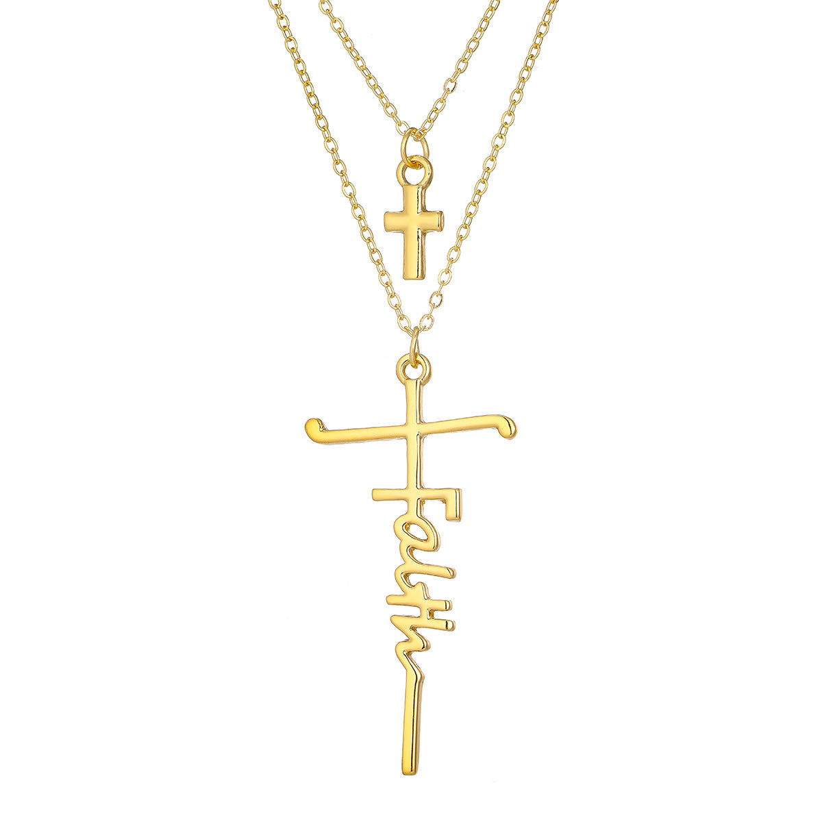 Artificial Short Pearl Creative Cross Retro Necklaces