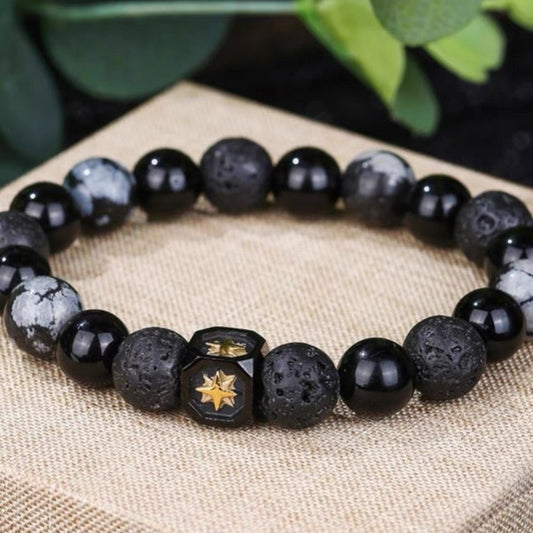 Women's & Men's Unisex Style Stitching Beaded Hip Hop Light Bracelets