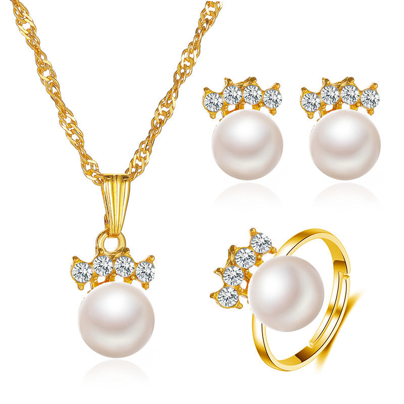 Temperament Water Drop Geometric Ear Personality Jewelry Set