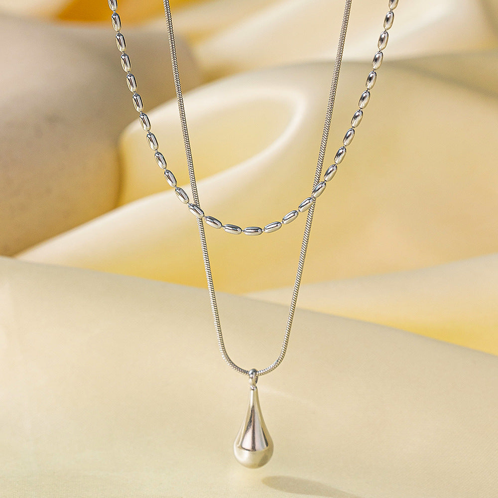 Exquisite Titanium Steel Female Versatile Personality Necklaces