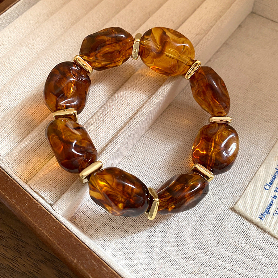 Acrylic Irregular Geometric Oval Exaggerated Personalized Bracelet