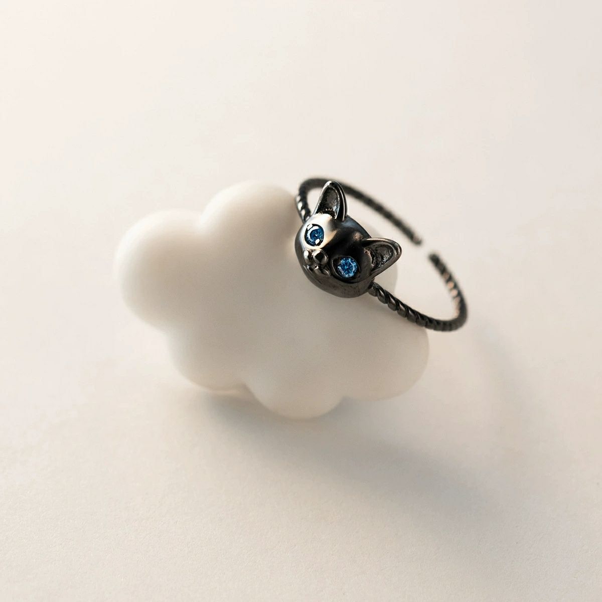 Korean Fashion Graceful Cute Sweet Cat Female Artistic Rings