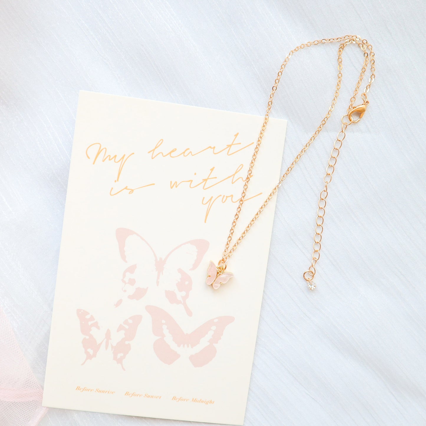 Neck Band Pink Peach Heart Short Necklaces