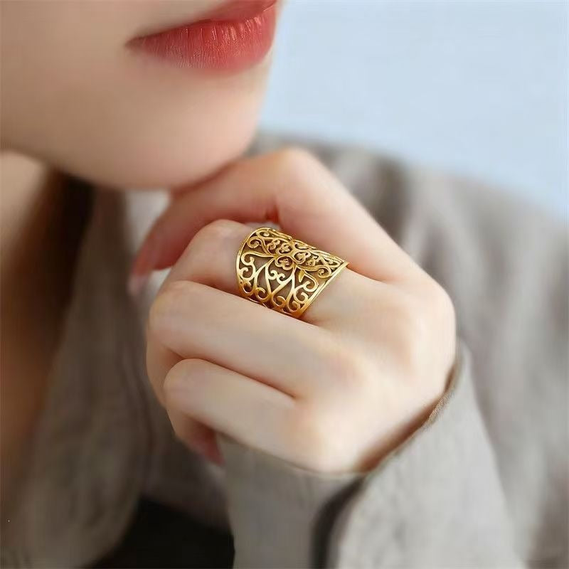 Korean Artistic Adjustable Index Finger Little Rings