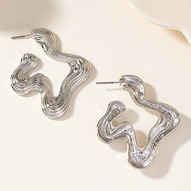 Style Exaggerated Female Temperament Auricular Needle Earrings