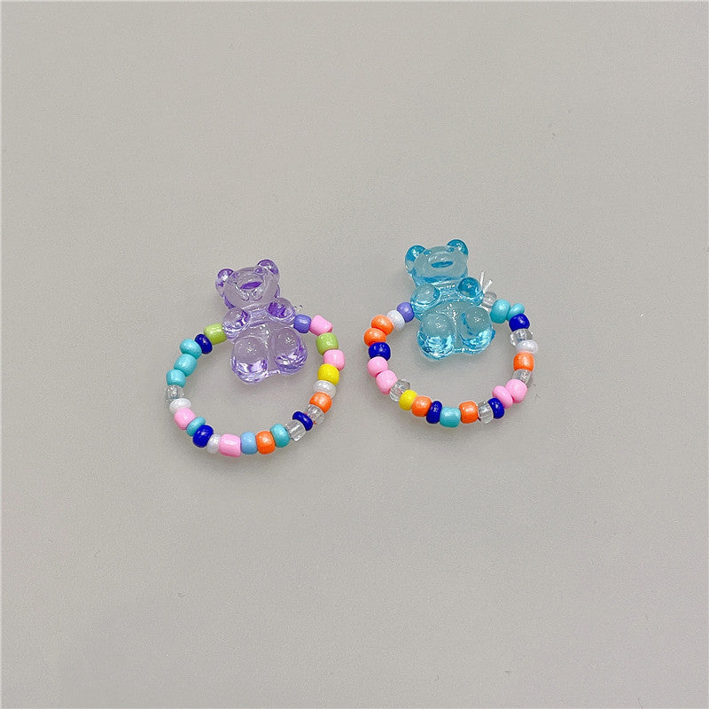 Retro Square Acrylic Geometric Resin Cold Wind Rings