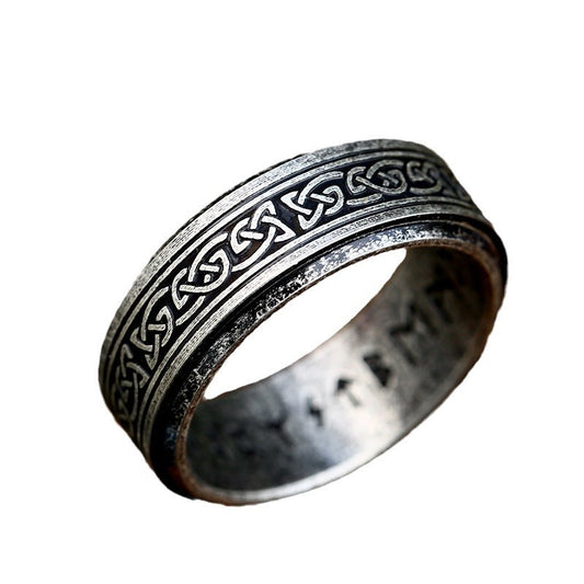 Nordic Viking Celtic Knot Titanium Steel Retro Fashion Rings