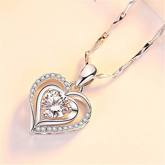 Style Romantic Courtesy Sweet Confession Meet Heart-shaped Creative Necklaces