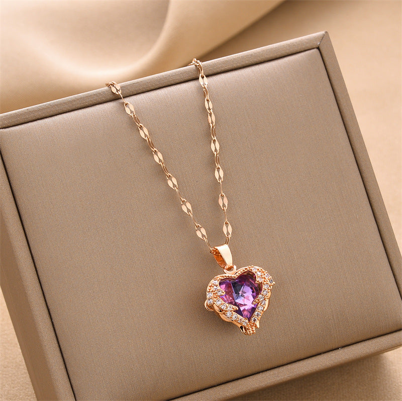Women's Of The Ocean Love Color Water Necklaces