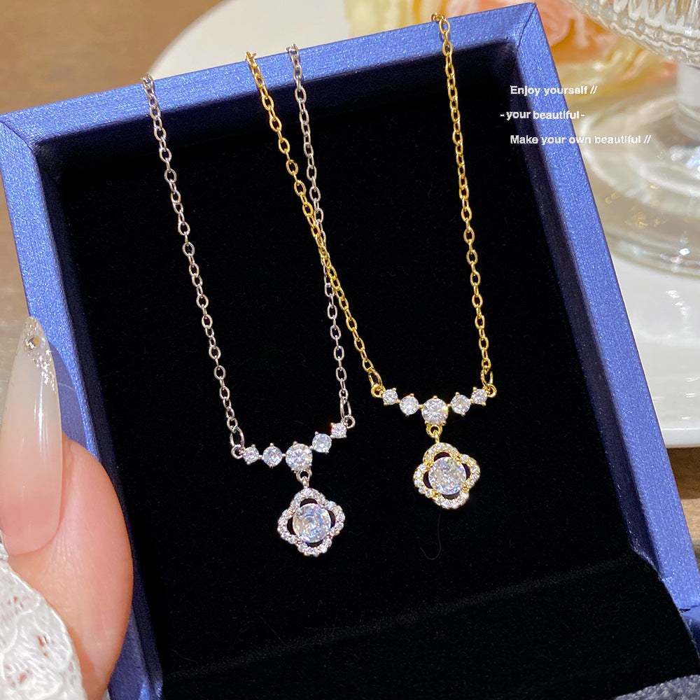 Women's Flash Zircon Artsy Design Exquisite Versatile Necklace