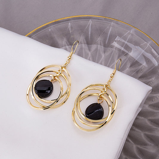 Geometric Circle Fashion Fashionmonger Female Exaggerated Personalized Earrings