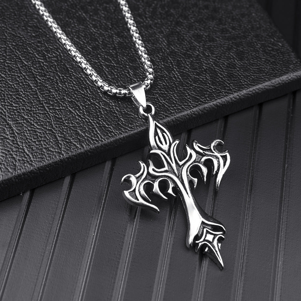 Men's Spear Arrow Titanium Steel Hipster Domineering Clavicle Chain Necklaces