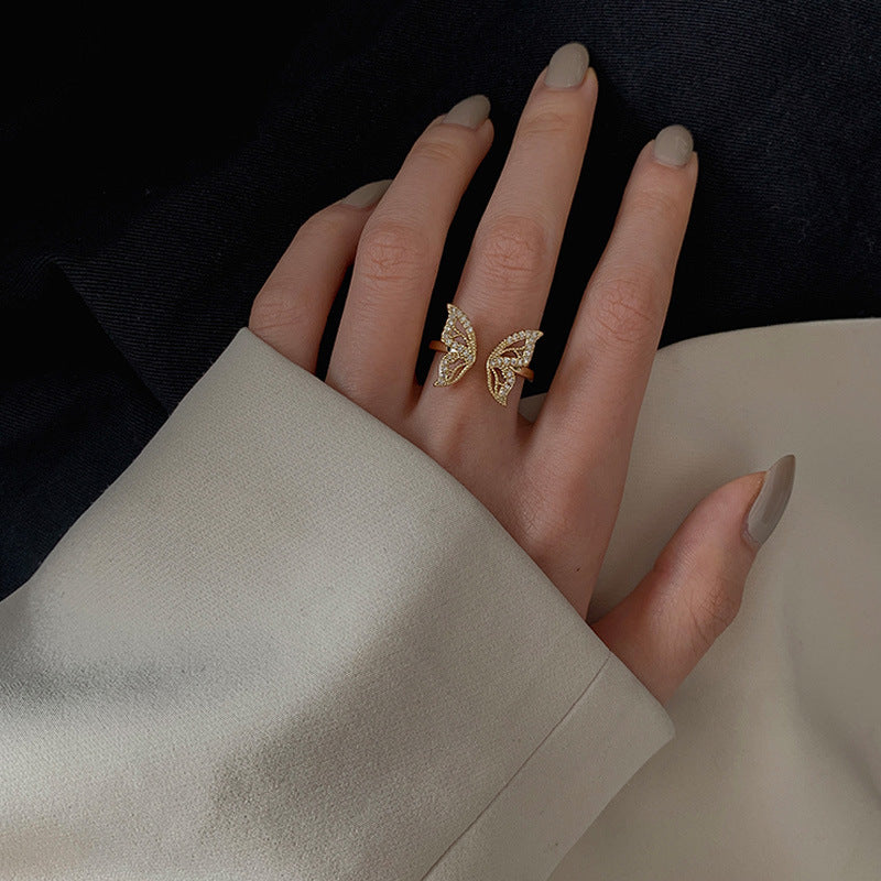 Female Design Cold Style Advanced Trendy Switchable Index Finger Rings