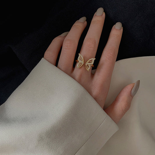 Female Design Cold Style Advanced Trendy Switchable Index Finger Rings