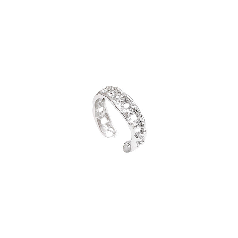 Sweet Cool Pink Diamond Love Heart-shaped Female Design Rings