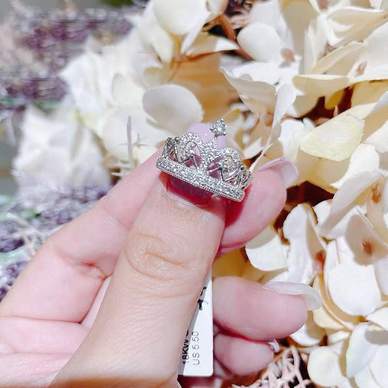 Niche High Sense Design Micro Inlaid Rings
