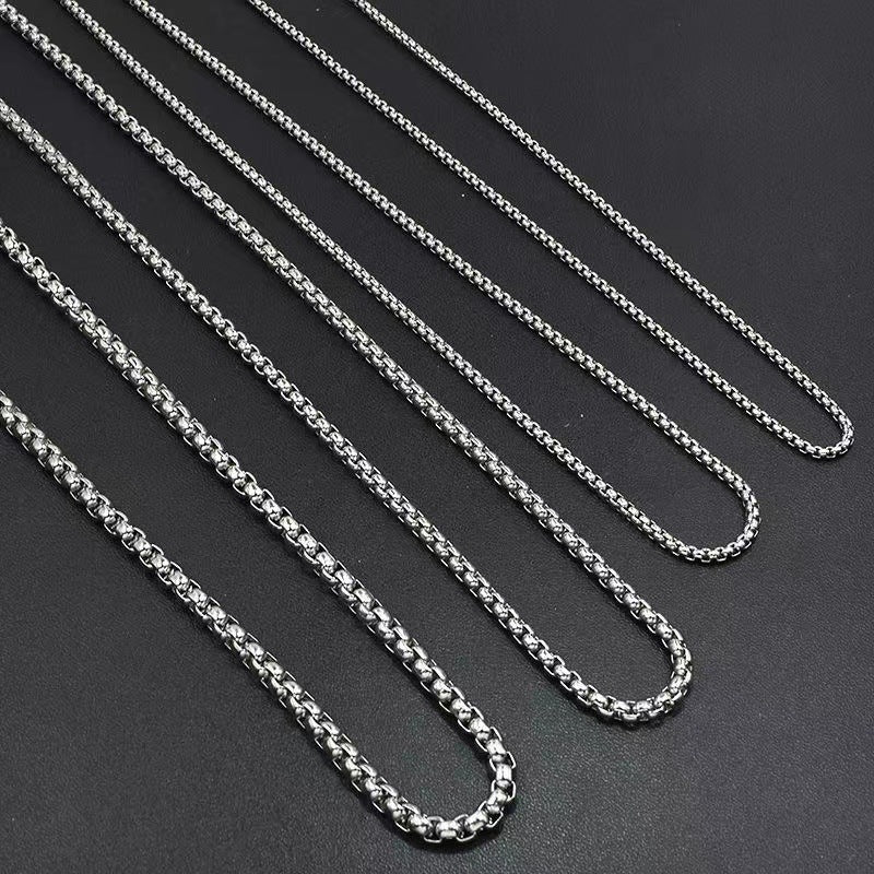 Men's Stainless Steel Chain Jewelry Accessories Titanium Necklaces