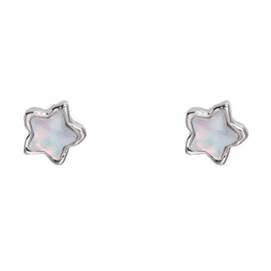 Women's Blue Stars Zircon Small Exquisite Cool Earrings