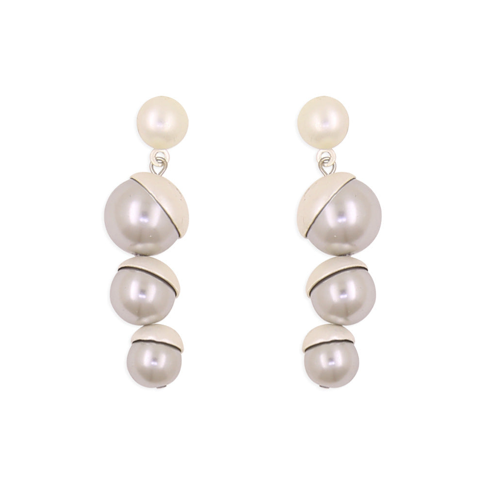 Women's Optional Trendy Copper Pearl Neck Exaggerated Necklace