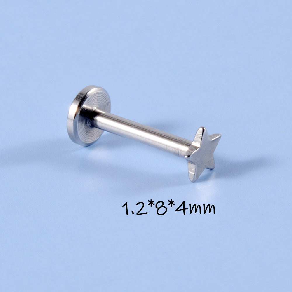 Thread Labret Ear Bone Long Rod Earrings