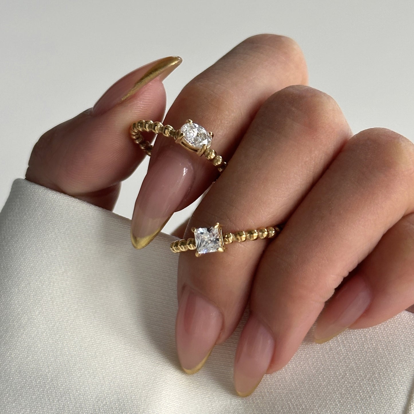 Fashion Full Diamond Female Elegant Graceful Personality Rings