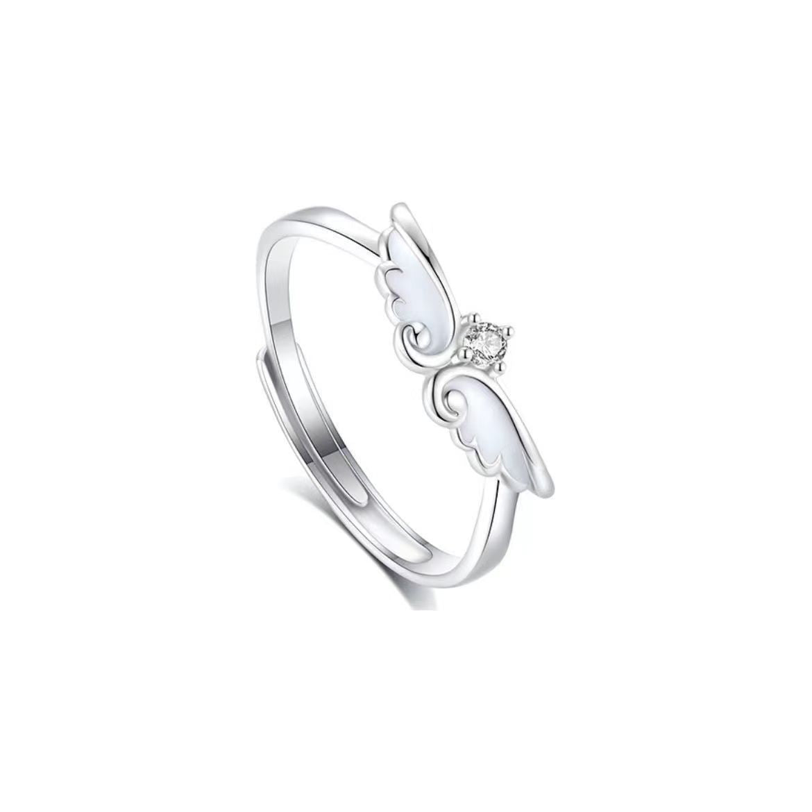 Wings Couple Design High Sense Luminous Gift Present Rings