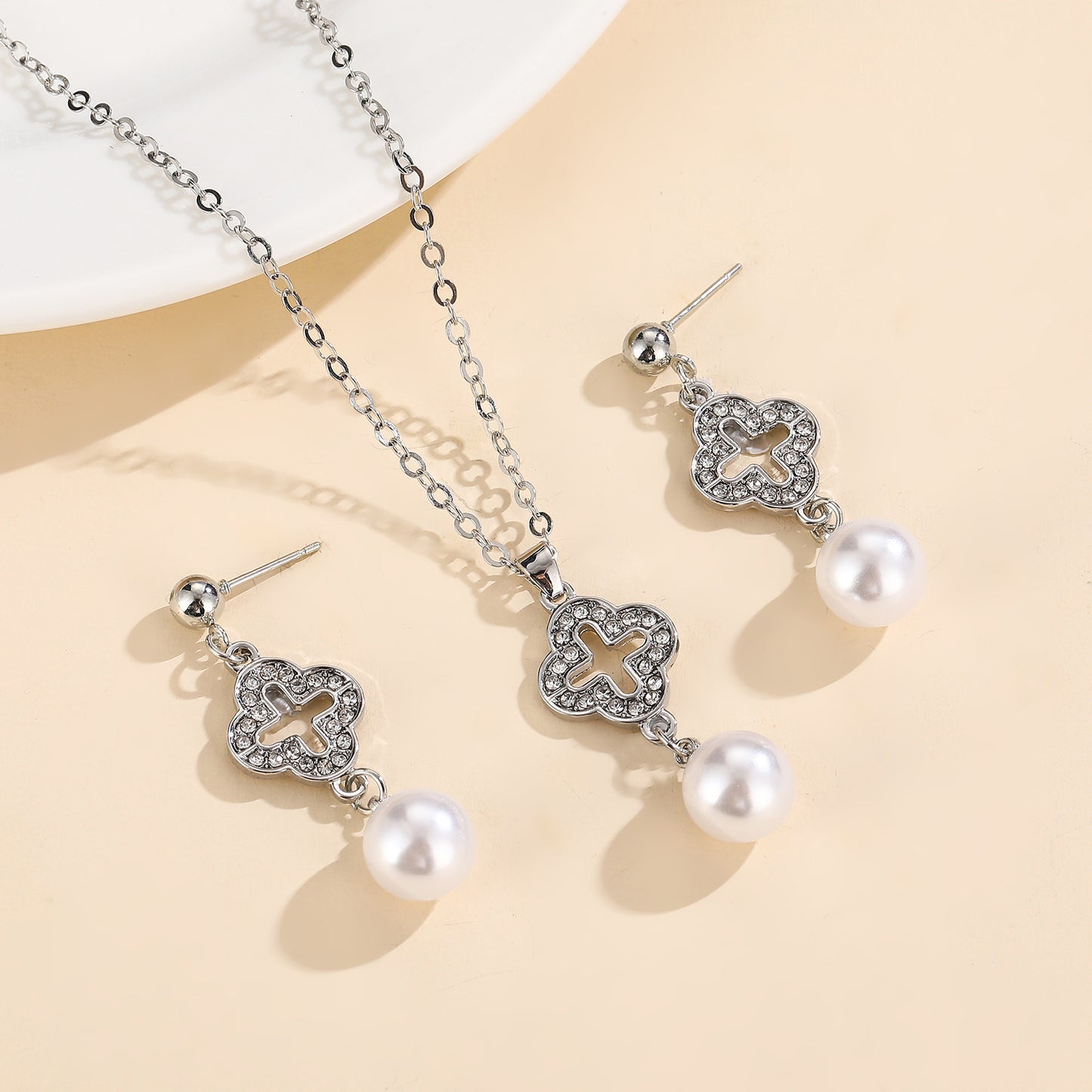 Women's Bridal Peacock Gem Opal For Jewelry Set
