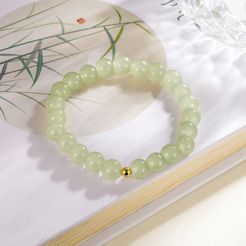 Women's Jade Beaded Retro Exquisite Light Luxury National Style Bracelets