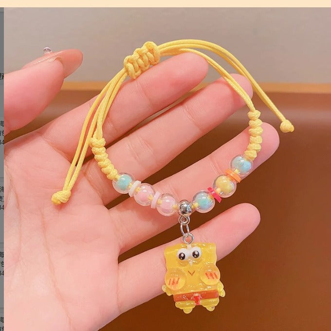 Cartoon Sponge Female Pie Star Couple Braided Bracelets