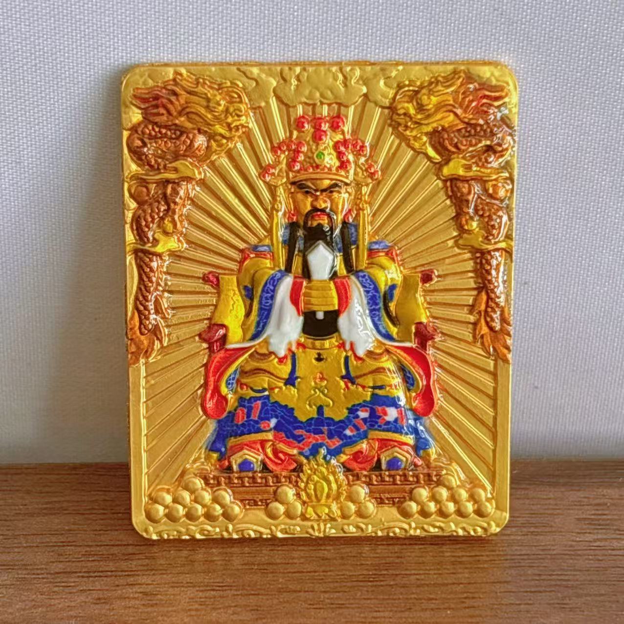 Tibetan Three-dimensional Relief Five Master Eight Guards Painting Pendants