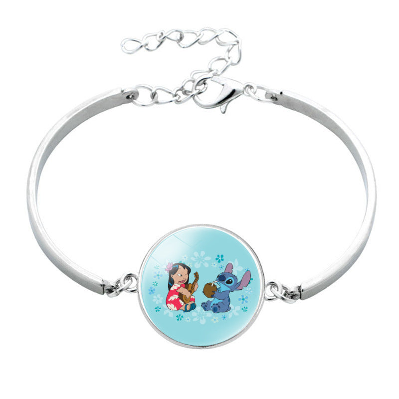 Star Stitch Cartoon Pattern Time Stone Bracelets