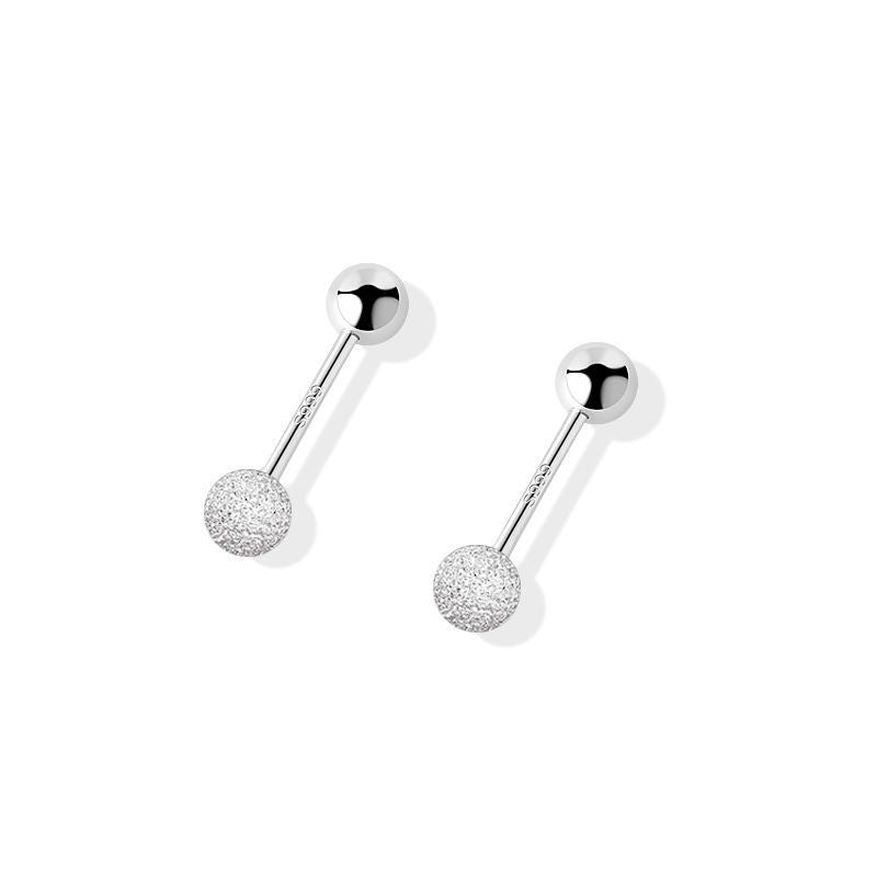 Men's Frosted Ball Tide Special Interest Sleeping Earrings