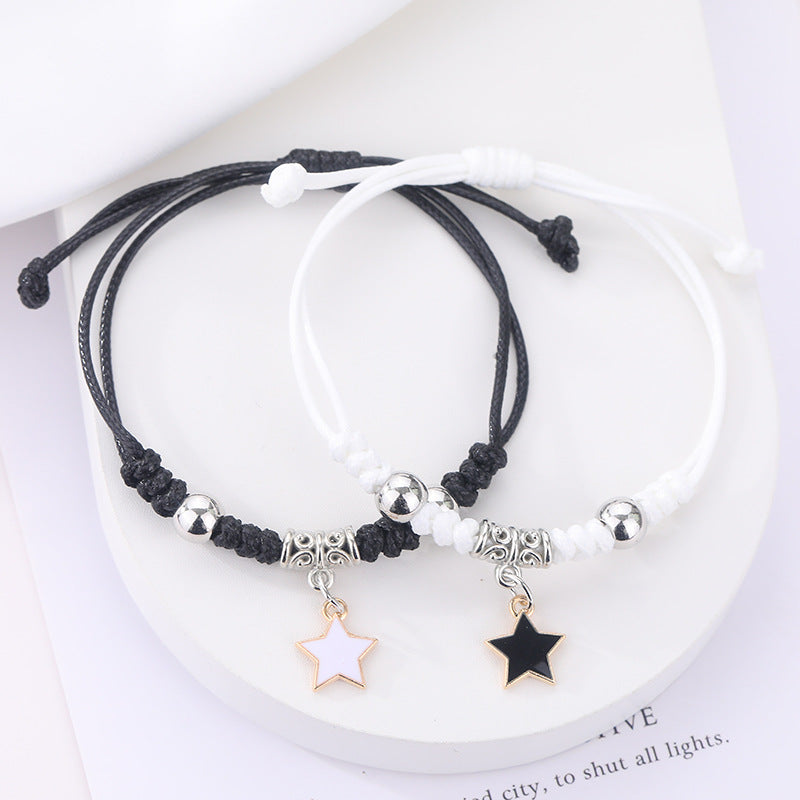 Women's & Men's Handmade Female Two Girlfriends Friendship Korean Bracelets