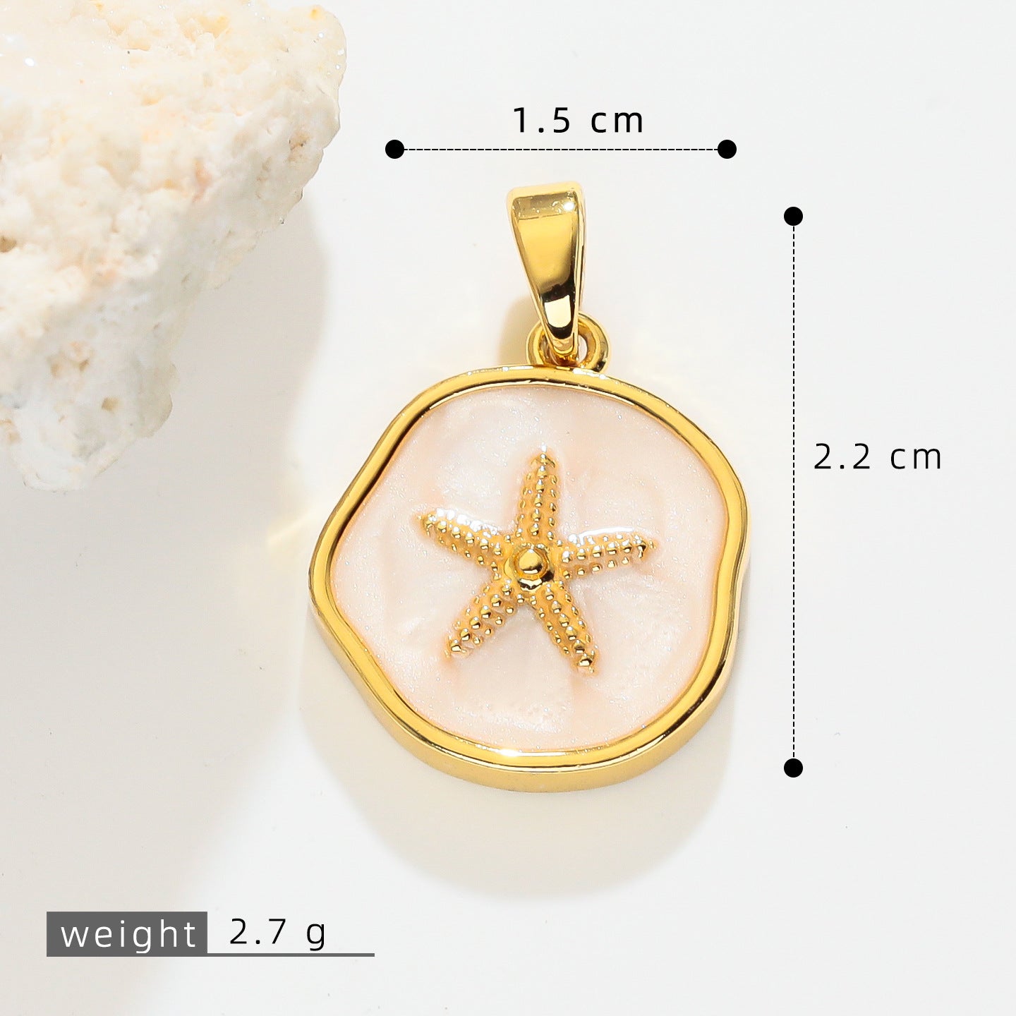 Ocean Theme Drop Oil Conch Starfish Turtle Shell Pendant