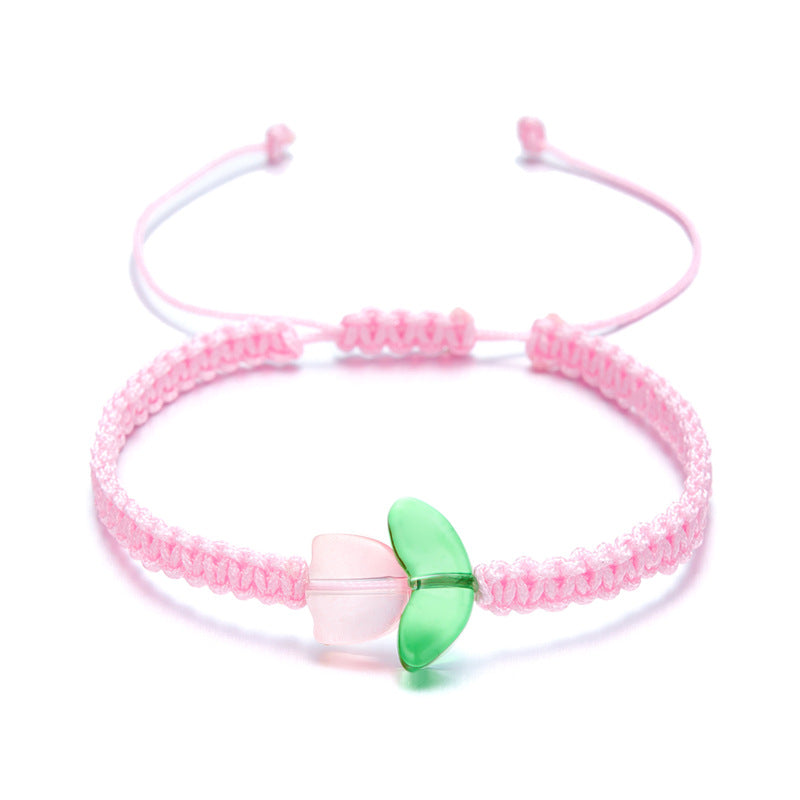Style Fresh Tulip Niche Design Flower Bracelets