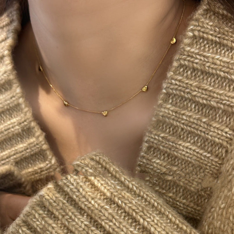 Women's Minimalist High-grade Sweet Love Titanium Steel Necklaces