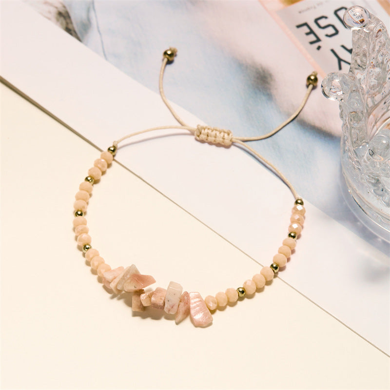 Vacation Style Gravel Beaded Irregular With Personality Stone Bracelets