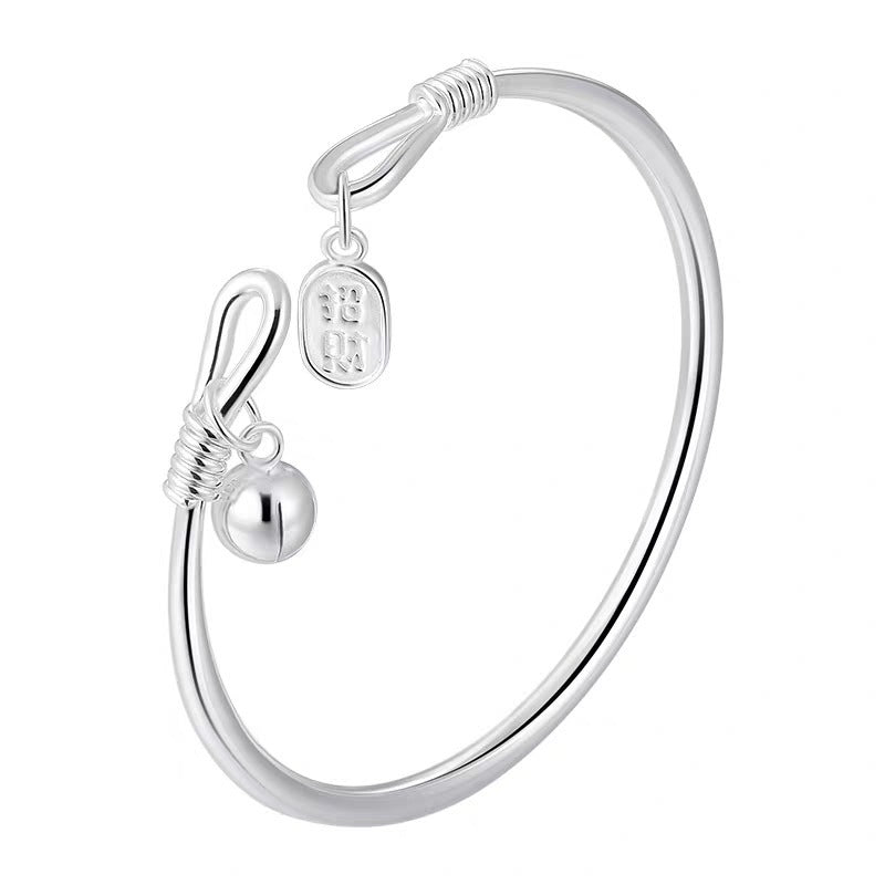 Broadcast Ping An Bell Sier Female Chinese National Bracelets