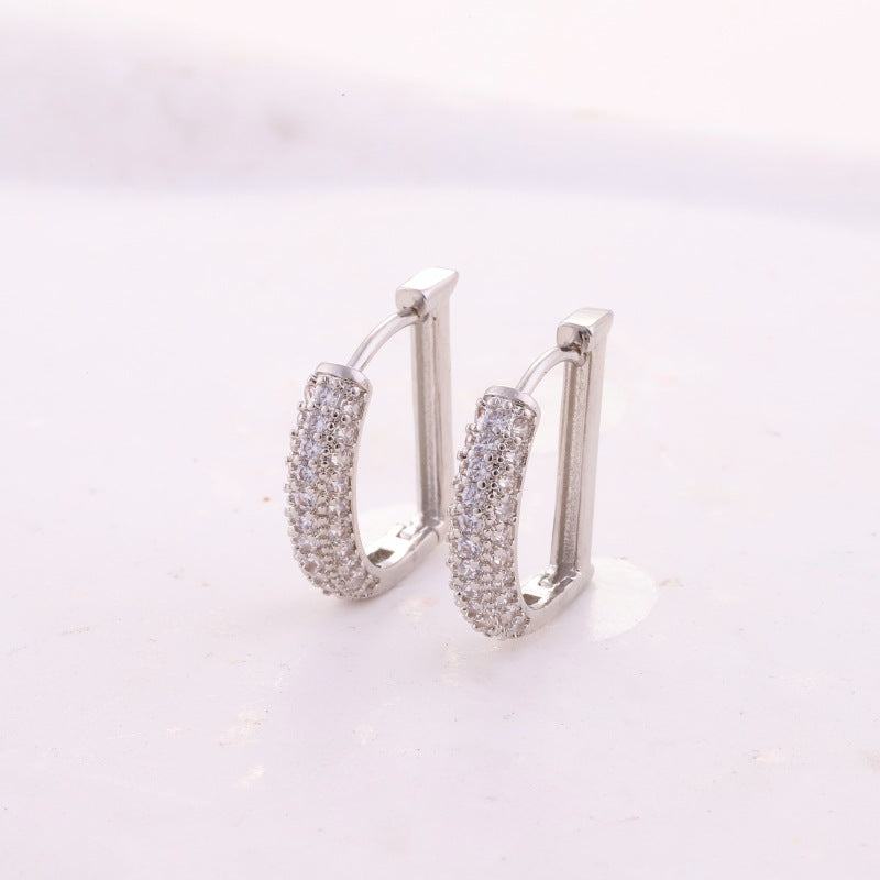 High-grade Ear Design Sense Letter Eardrop Earrings