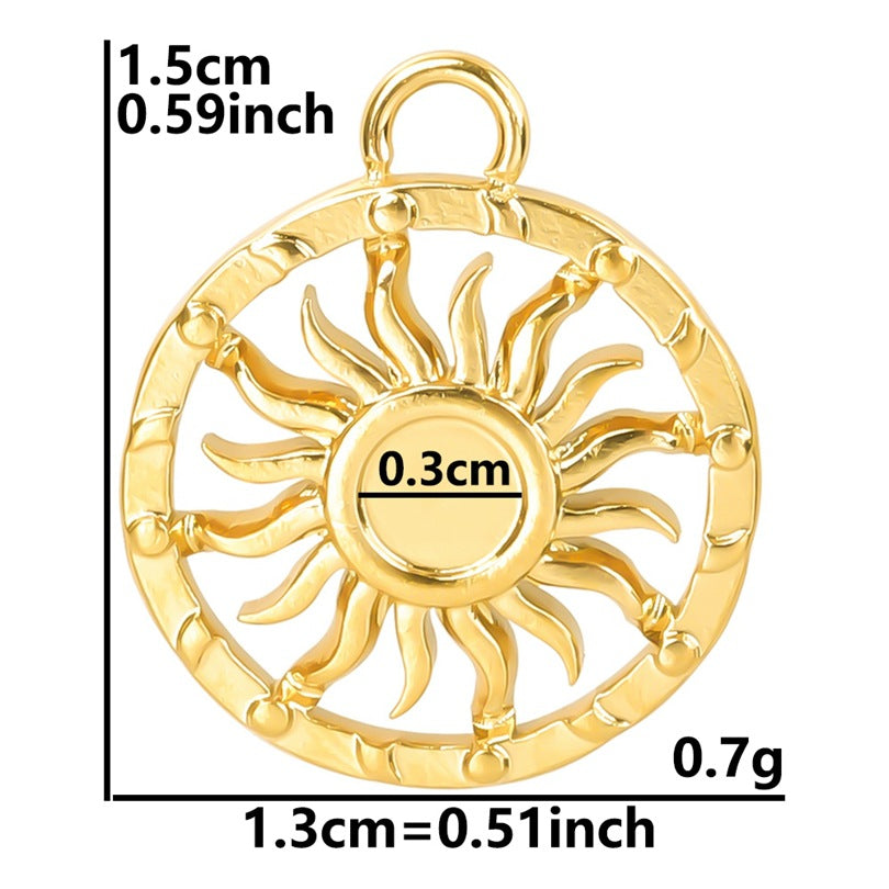 Sun Parts Handmade Ornament Vacuum Plating Necklaces