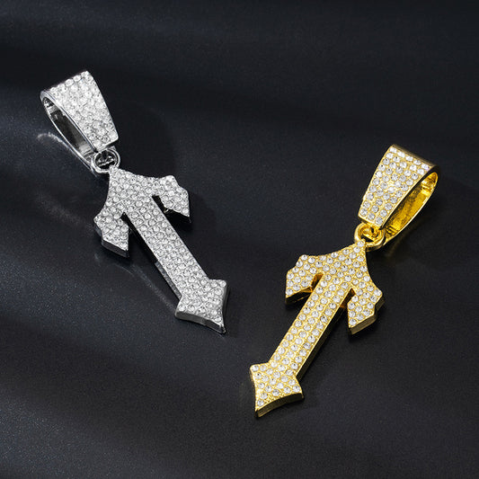 Full Diamond Arrow Big Buckle With Pendants